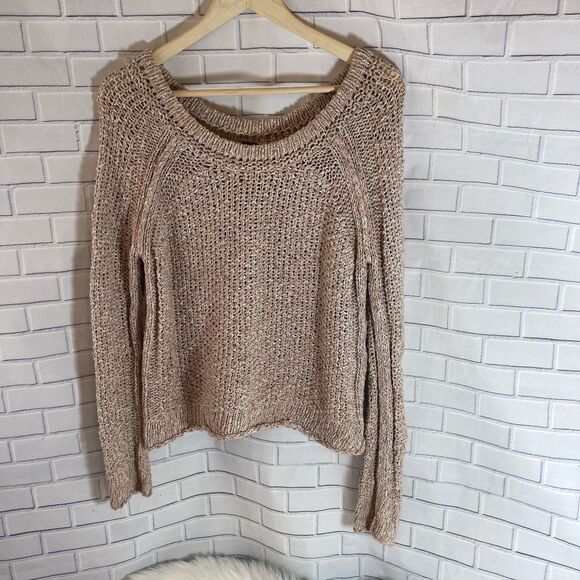 Free People Sahara Star Slouchy Crop Sweater Sz XS - Picture 2 of 6